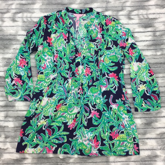 Lilly Pulitzer Tops - Lilly Pulitzer Sarasota Pintuck Tunic